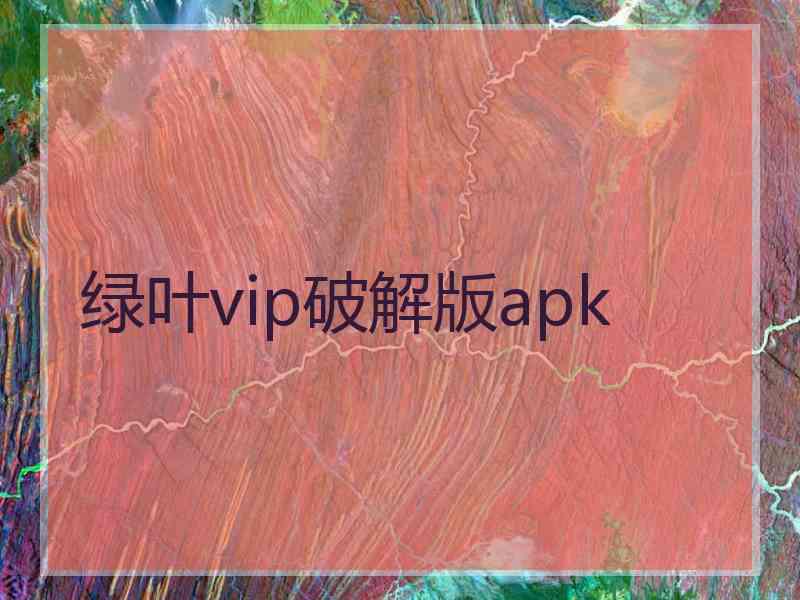 绿叶vip破解版apk