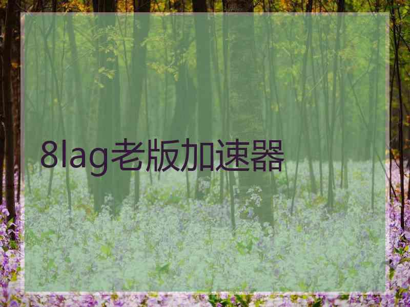 8lag老版加速器