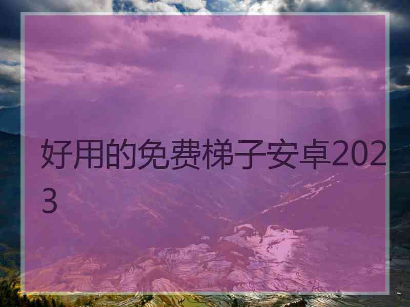 好用的免费梯子安卓2023